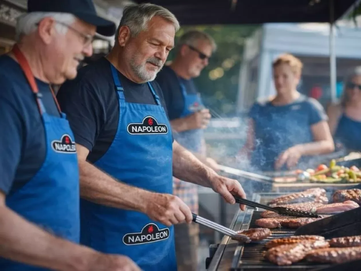 Participants à un atelier barbecue à Brest
